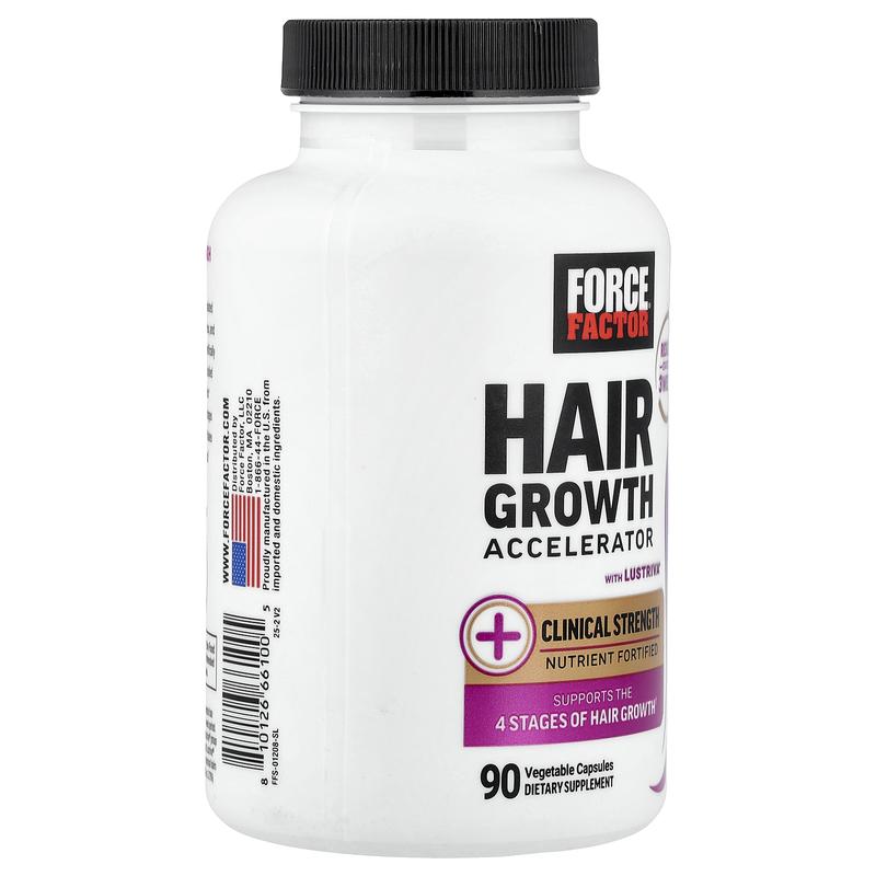 Force Factor Hair Growth Accelerator With Lustriva®, 90 Vegetable Capsules