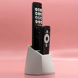 2-hole Remote Control Storage Bracket-practical Desktop Storage Bracket, Suitable for TV, Air Conditioner, Lamp Remote Control and Office Supplies, Etc.-can Accommodate 2 Remote Controls, No Power Supply, Remote Control Storage Rack