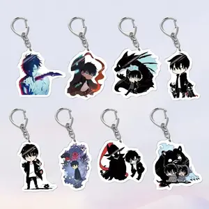 Diy Solo Leveling Cartoons Anime Peripherals Acrylic Keychain Creative Trend Jewelry Backpack Pendant Friend's Holiday Gifts