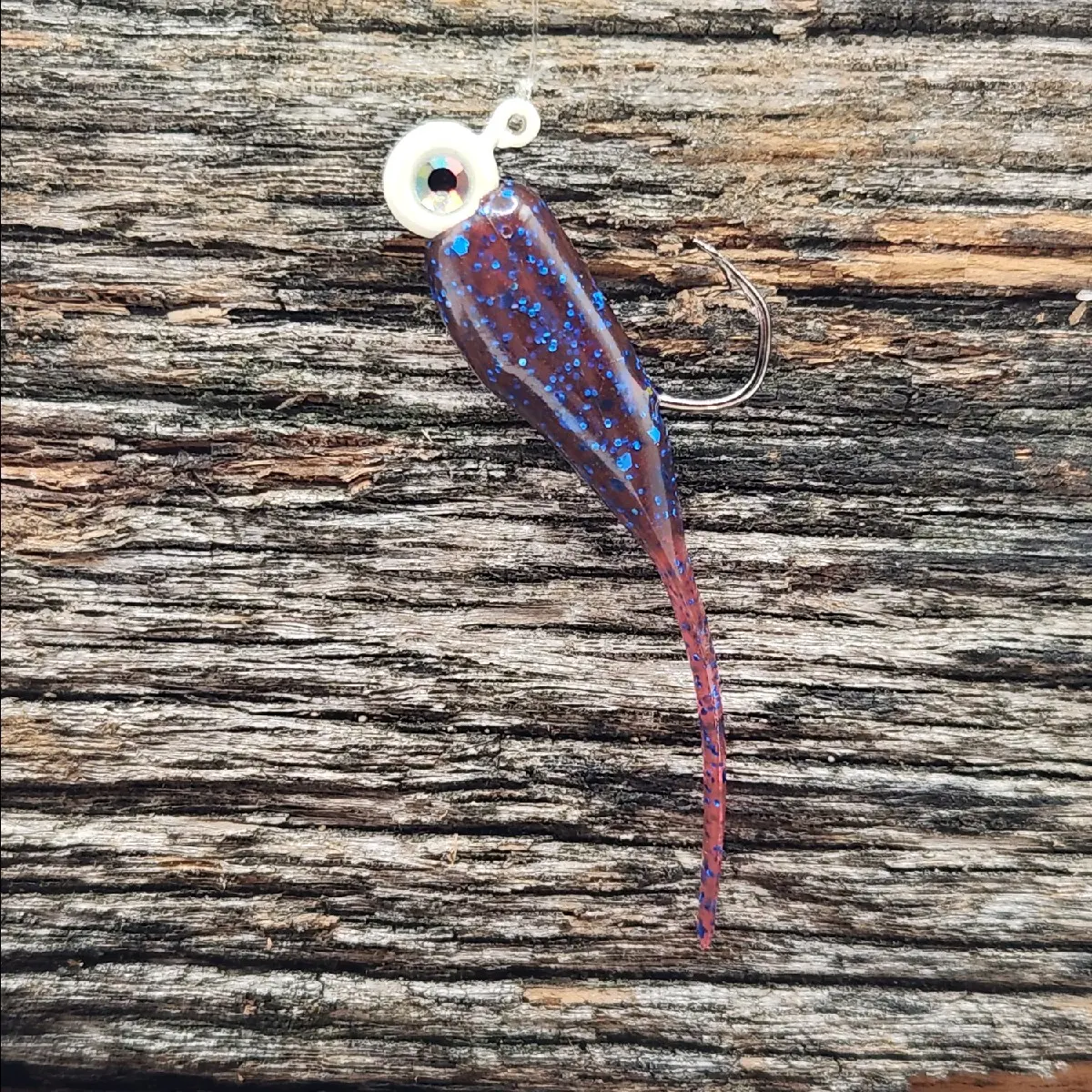 Plum Blue Sparkle Stinger Crappie Bait Plum Blue Sparkle Stinger Crappie Bait