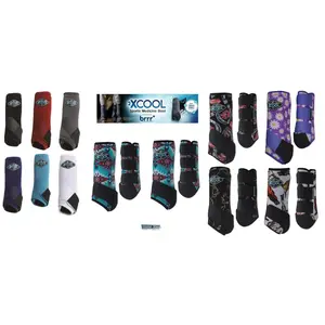 Professional's Choice 2XCOOL Sports Medicine Horse Boots - 4-Pack Neoprene-Free with Kevlar Support & brrr° Cooling