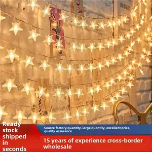 LED String Lights Small Lights Christmas Atmosphere Lights with Battery Small Colorful Lights Night Lights Holiday New Year Decoration Star String Lights