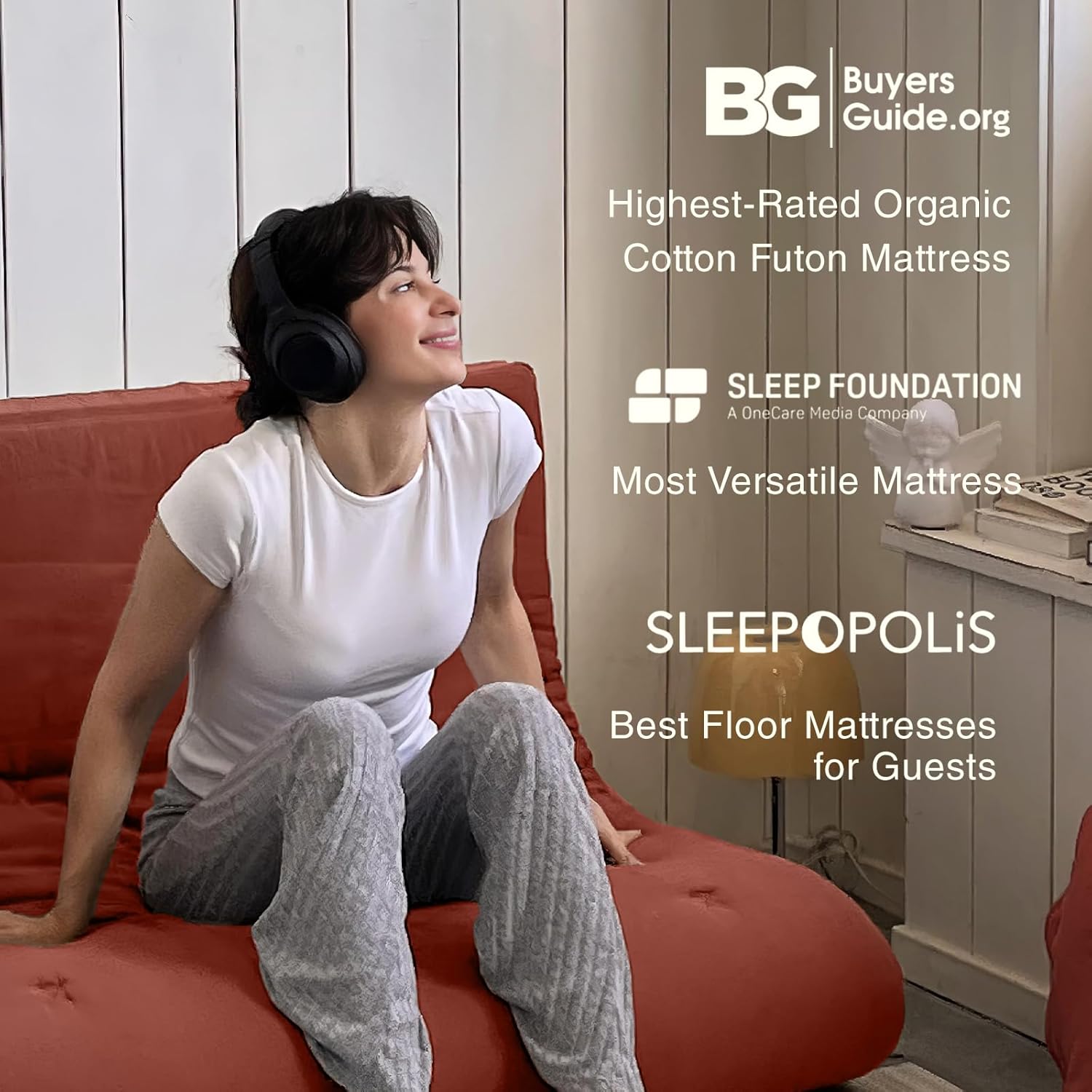 ZonLi Foldable Japanese Futon Mattress – Thick 100% Cotton, Portable Floor Bed, Easy Sleep Anywhere for Dorm, Guests & Camping