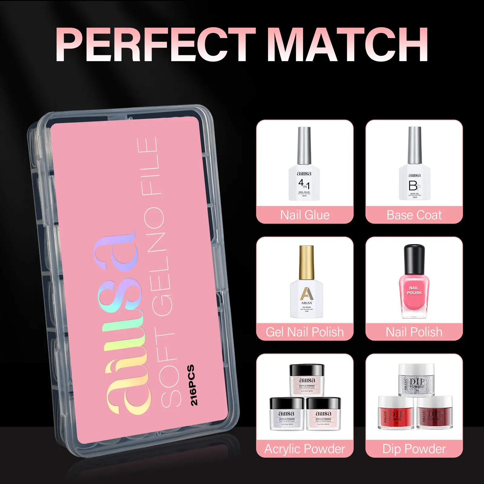 AILLSA Short Square Nail Tips Full Cover Clear NailTips Acrylic Pre-Filed Fake Press on for Extension Home DIY Salon Manicure 216PCS 12 Sizes AILLSA Short Square Nail Tips Full Cover Clear NailTips Acrylic Pre-Filed Fake Press on for Extension Home DIY Salon Manicure 216PCS 12 Sizes