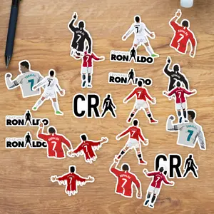 Stickers Pack 20 Pcs Cristiano Luggage Bottle Ronaldo Waterproof Laptop Bumper Car Guitar Aesthetic Skateboard Colorful Water Vinyl Bike