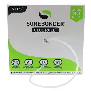 Clear Stik 188FT Mini Size All Purpose Hot Glue Roll - 5 lb