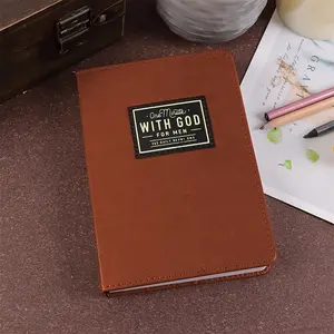A Bible with A Bookmark | Premium Leather Men's Devotional Record Book | 365-Day Daily Faith Reading & Reflection | Devotional Record Books | Prayer Journal | Gift for Father & Husband