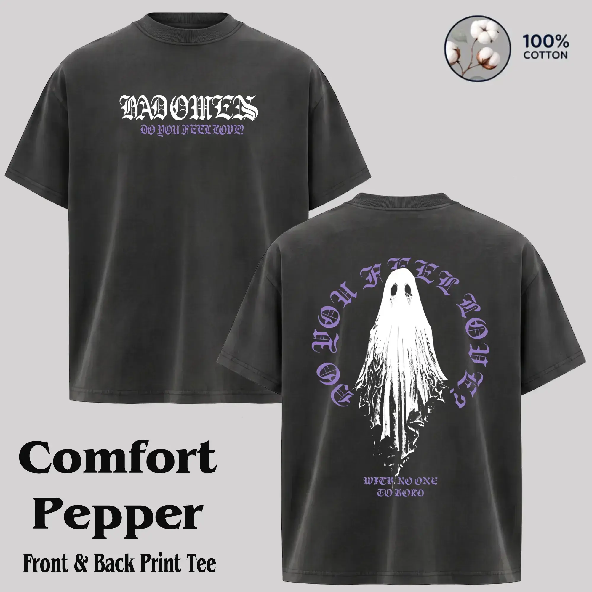 Bad Omens rock tour short sleeve classic black color Tshirt & Hoodie, rock tour t-shirt, alternative band merch, trending t-shirt, 90s graphic tee, vintage graphic tee, grunge aesthetic shirt, classic rock merch Menswear Streetwear