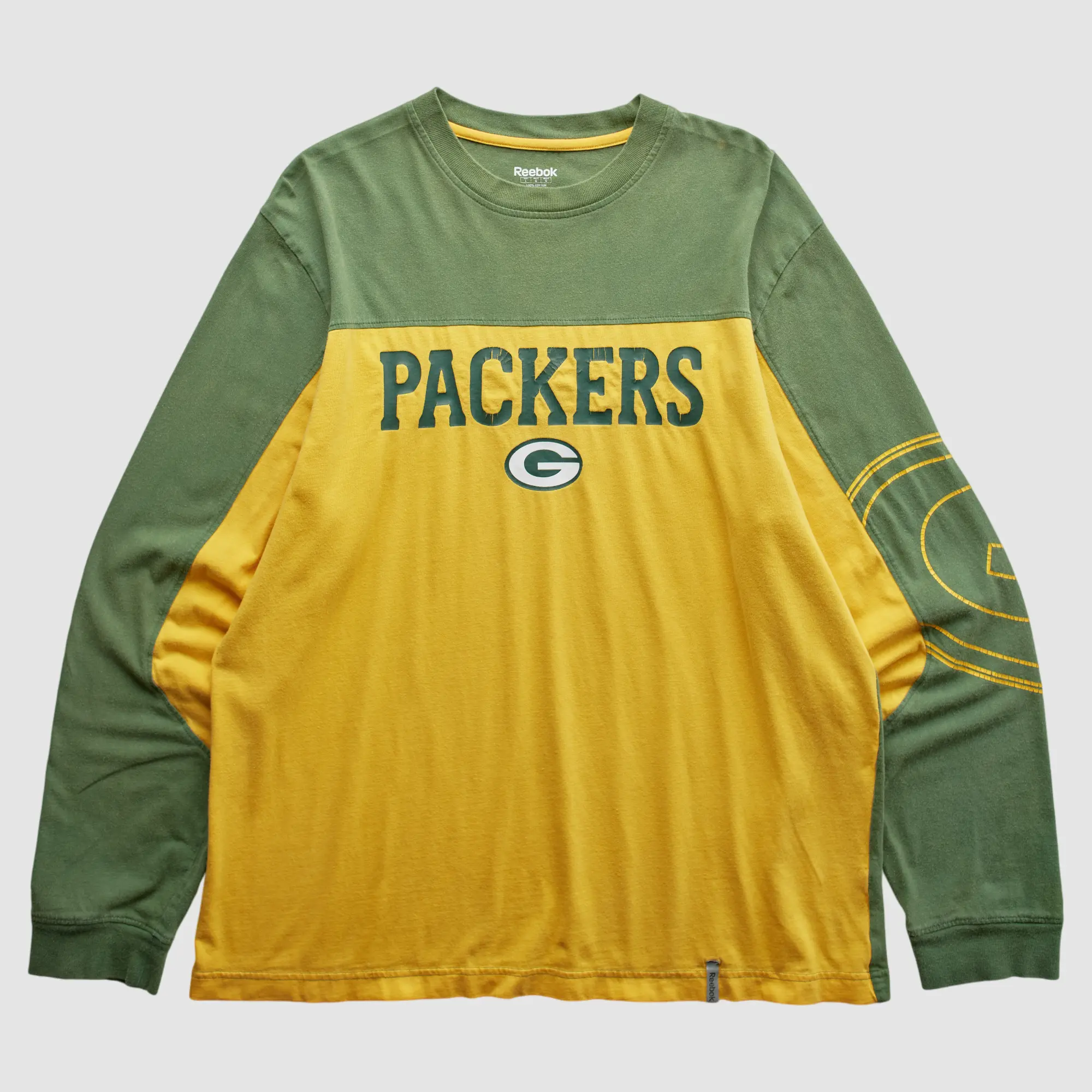 Green Bay Packers Reebok 2000s T-Shirt - Yellow - L