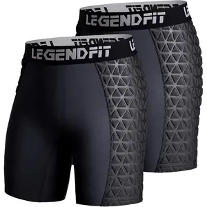Girls Youth Softball Sliding Shorts Padded Compression Underwear for Baseball Football Lacrosse - 2 Pack