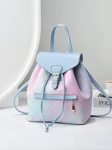 Fashionable Gradient Color Backpack, Casual Large Capacity Backpack for Women, Lightweight Large Capacity Shoulder Bag for Travel & Daily Used