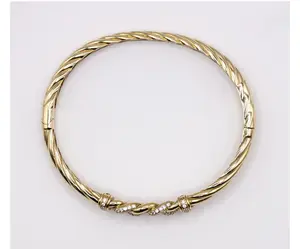 10k Joya de Moda - 10k Pulvera de Mujer Torsedo Bracelet for Women's Fashion Jewelry