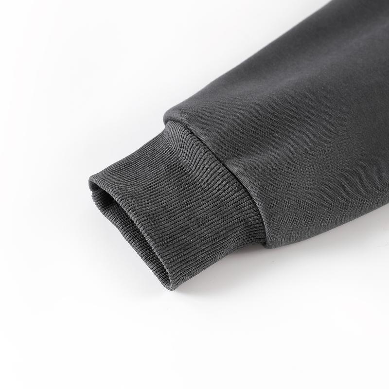 Men's Simple Fleece-Lined Thick Warm Hooded Cardigan Loose Fit Shoulder Flaps Street Style Casual Comfortable Oversized Modern Autumn Base Layer Fashion Sweatshirt Pullover Sports Coat quarter zips quarter zip quarter zip men quarter zip movement