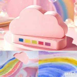 Rainbow Bath Bombs for Kids,Handmade Kid Bath Bombs, Easter Basket Stuffers, Easter Gifts for Kids TeensGirls Toddlers