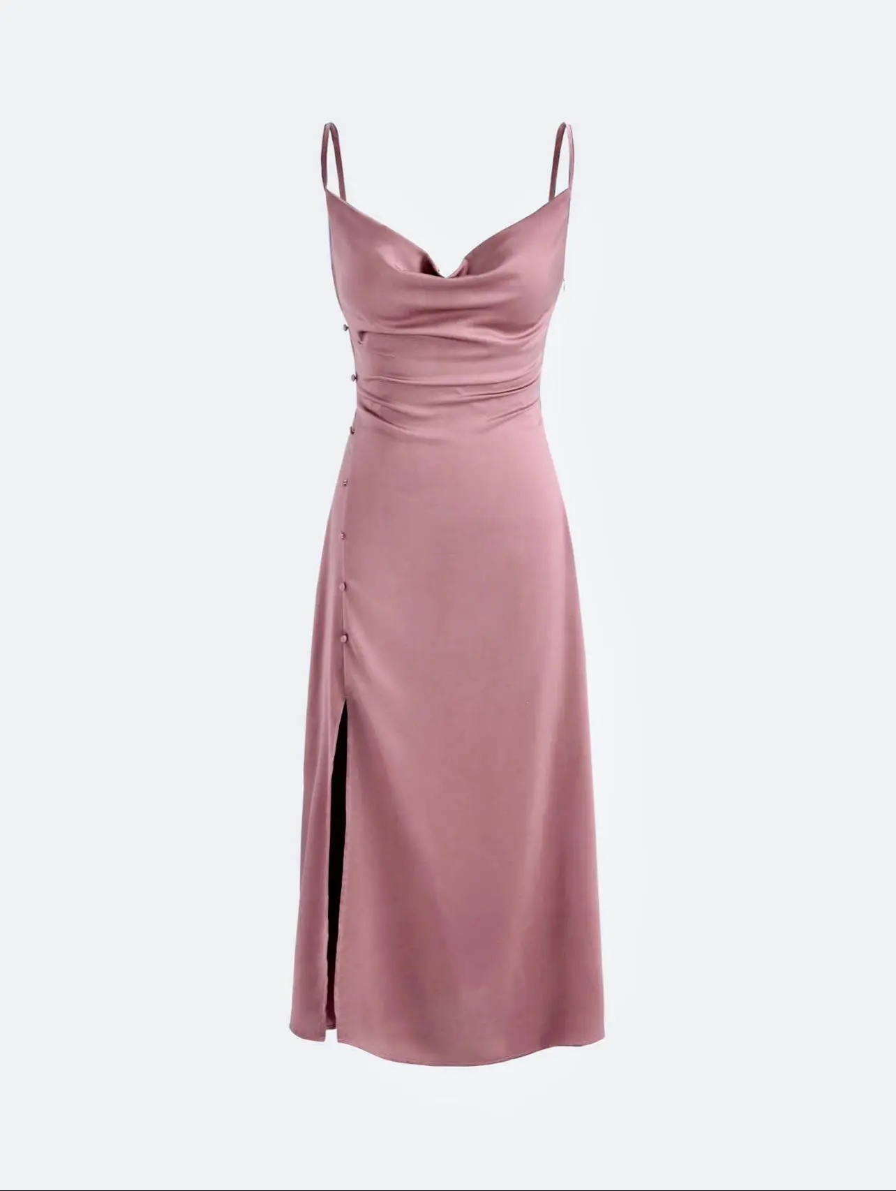 Blush Pink Shiny Nylon Spandex