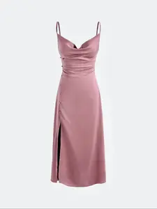 Blush Pink Shiny Nylon Spandex