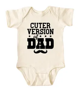 [Lunicora] Cuter Version Of Dad Onesie, Funny Baby Bodysuit, Sarcastic Novelty Baby Onesie, Funny Infant Onesie