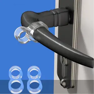 [Silicone Door Stopper] 5pcs Shock-Absorbing Silicone Door Stopper Rings | Quiet Handle Bumpers for Home And Office Use, Rubber Wall Protectors, Door Hardware