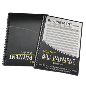 4 monthly bill payment checklist monthly record bill list minimalist DIY record bill tracking notebook