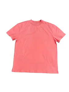 Men T-shirt Pink Color Oversized Crew Neck Tee,Comfortable Soft Cotton, Unisex Casual Daily Tee Outings & Everyday Wear