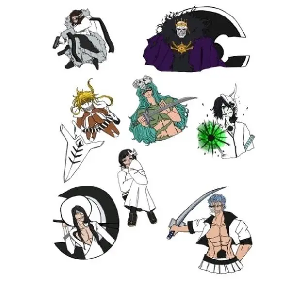 Bleach Espada Sticker Set