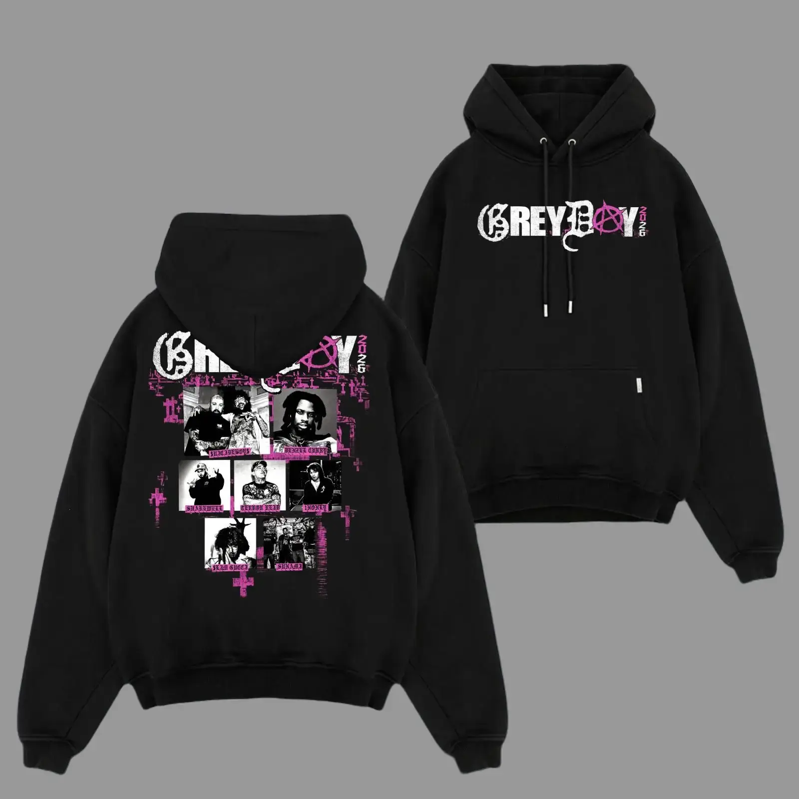 Grey Day 2026 Tour Pink Design Hoodie, Sweatshirt, T-shirt, Rap Music Shirt, Unisex Rapper Clothing