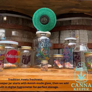 Smokers delight combo pack Canna-keepers 3- 8 oz jars. Airtight seal for herbs, spices, terrarium projects & more