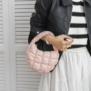 Fashion Quilted Shoulder Bags for Women Handbag Mini Cloud Pleated Bags Puffer Dumpling Bag Luxury Tote