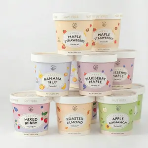 Mylk Labs Gluten Free Oatmeal Variety Pack - 12 ct - Vegan, High Fiber, Protein - Assorted Flavors Banana, Almond, Apple, Strawberry, Blueberry Maple