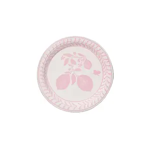 Sweet Pink Josephine Margarita Dinner Paper Plates - 8 pack