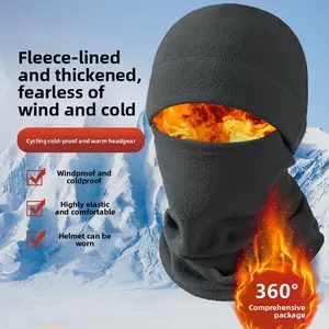 Motorcycle riding mask winter cold-resistant and warm headgear adult outdoor thickened windproof and cold-proof neck cover integrated hat