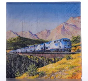 Amtrak Train Party Beverage Napkins (16 ct)