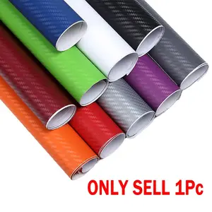30x127cm 3D Carbon Fiber Pattern Vinyl Car DIY Wrap Sticker Roll, High Performance Material, Easy Application, Automotive Decal, Vinyl Decals