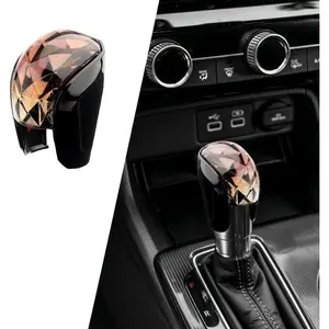 Compatible with 2022 2023 2024 2025 2026 CRV HRV 2023 - 2026 2018 - 2026 Accessories Car Center Console Gear Shift Knob Cover Trim Cap (Style)
