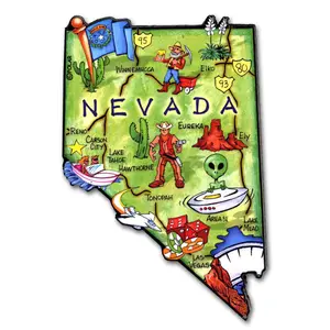 Nevada Artwood State Magnet Souvenir by Classic Magnets