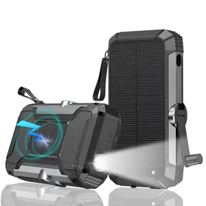 CUUUT 32800mAh solar battery pack, black portable solar charger, waterproof battery pack, external power charger suitable for outdoor activities and camping, dual USB 5V output, LED flashlight charging function, perfect gift for your boyfriend.