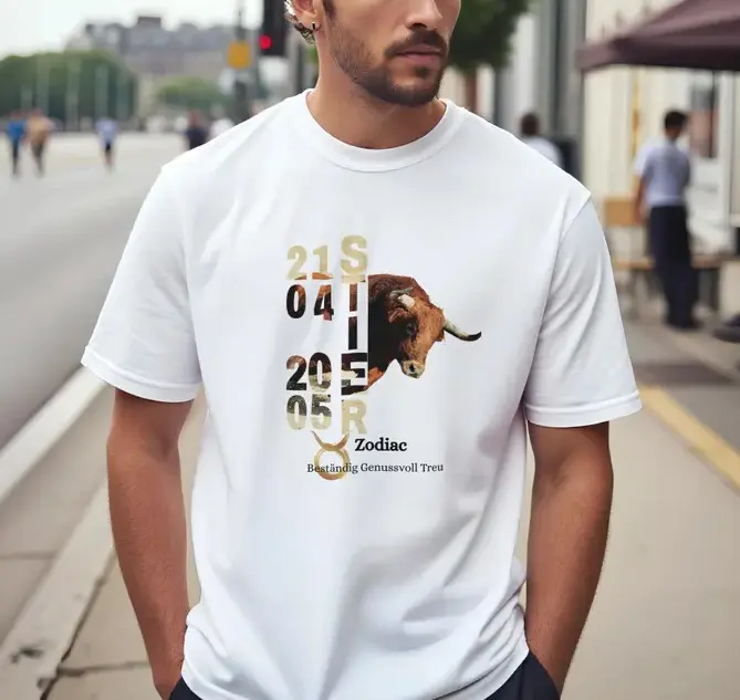 Taurus Zodiac Sign T-shirt, Astrology T-shirt, Zodiac, Modern Taurus Zodiac Sign Design, Gift for Zodiac Lovers