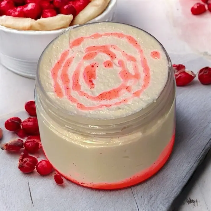 Strawberry Cheesecake Scented Exfoliating Sugar Scrub, Gentle Body Scrub for Skin Hydration
