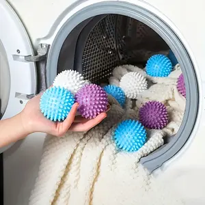 Reusable Magic Laundry Balls Set of 4 or 8, Softener and Dirt Remover, Tangle-Free PVC Balls in Various Colors for Gentle Fabric Care Detergent Ball