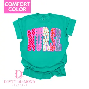 NURSE pattern Comfort Color T-Shirt