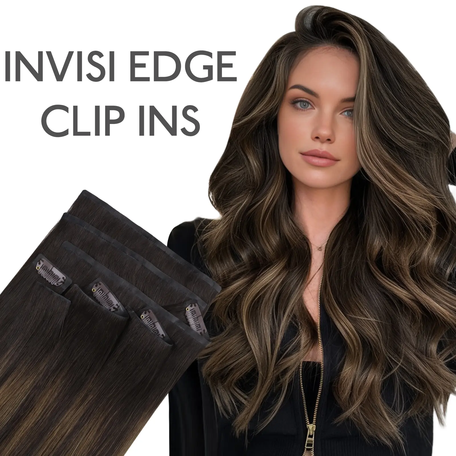 MIX #2/6/2 Balayage Dark Brown To Chestnut Brown