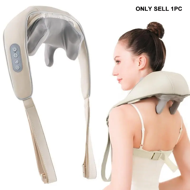 Wireless Neck Massager, Relaxing Massage for Neck, Back, Legs and Shoulders, Unisex Body Massager, Full-Body Personal Massager, Neck Shoulder Relaxer, Portable Neck Relaxer, Home and Office Gift