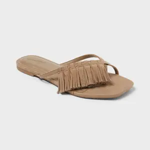 Women's Effie Slide Sandals - Universal Thread™ Light Taupe 6.5