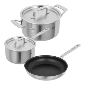 Kuhn Rikon Culinary FivePly 5-Piece Cookware Set – Professional Performance, Swiss Precision