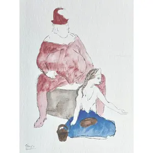 Pablo Picasso, Saltimbanque (Orozco 95), Picasso: Fifteen Drawings, Limited Edition Lithograph