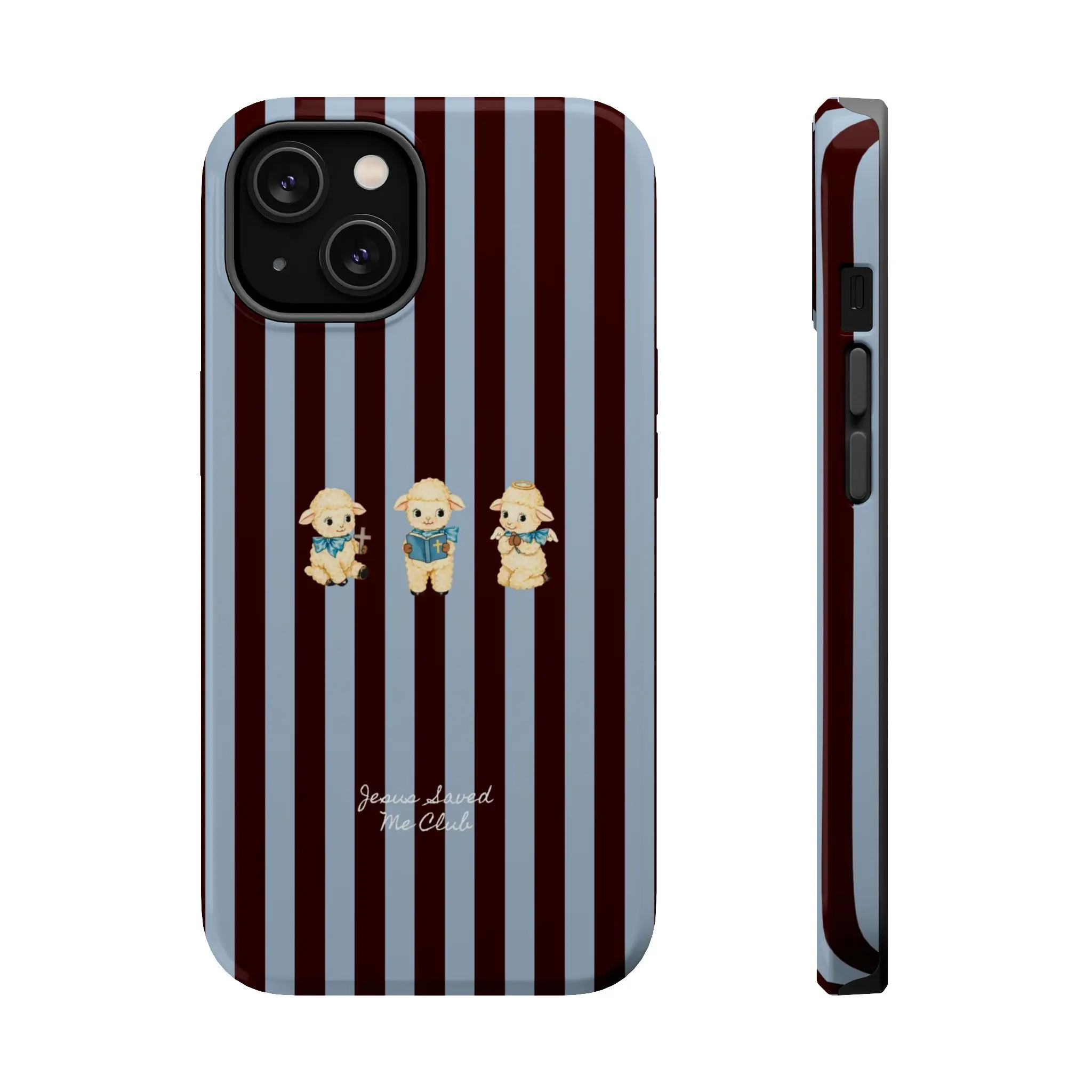 Christian Phone Case  3 Little Lambs Brown Stripe MagSafe Case - TikTok  Shop