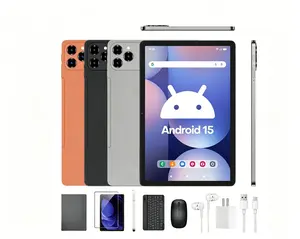 【Summer Wins】2026 New 11.1" IPS Android 15 Tablet Bundle | 12GB RAM+256GB ROM  | 7-in-1 Set with Keyboard, Case, Stylus, Mouse, Earbuds & Charger | WIFI6, Bluetooth 5.0,10000mAh Battery, Perfect for  holiday gifts Gift