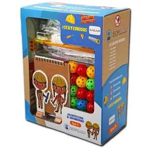 Brown Toy Box Dadisi Academy Alex and Ava STEAM Kit - Architecture and Engineering Building Blocks Set