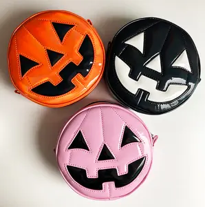 Jack O'lantern Round Bags
