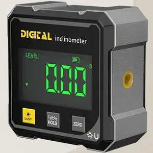 Magnetic Digital Rechargeable Dual Laser Angle Finder; essential for woodworking, electrical installation, and plumbing; high-precision laser alignment for hands-free efficiency.